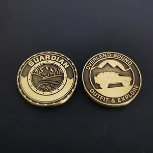Benutzer definierte SUV Guardian Mountain Camping Souvenir Metall münzen Runde Antike Bronze Alte Münze Für Überland Gebundenes Outfit Entdecken Sie Geschenke