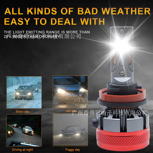 QIDEWIN H11 LED Headlights 30000lm 70W High Power Car Lighting For General Models - Product Image 2
