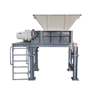 Factory Direct Tire Rubber Scrap Metal Fabric Shredding Double Shaft Shredder Machine Textile Shredder