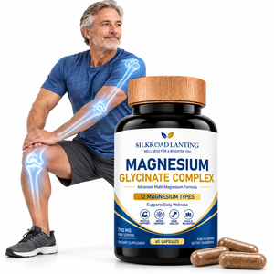 Complément de glycinate de magnésium pour un sommeil réparateur et une meilleure gestion du stress, 1200 mg, 60 gélules - Product Image 1