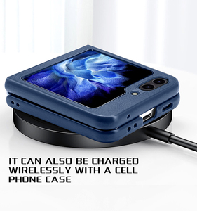 Sang trọng vòng trường hợp đối với <span class=keywords><strong>Galaxy</strong></span> <span class=keywords><strong>Z</strong></span> lật 5 da trường hợp đầy đủ Bảo vệ điện thoại bìa cho sumsang <span class=keywords><strong>Galaxy</strong></span> <span class=keywords><strong>Z</strong></span> lật 6 - Product Image 2