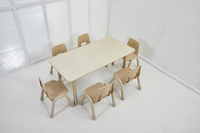 Bureau d'étude moderne en plastique pour la maternelle, table et chaise réglables en hauteur pour les tout-petits, ensemble de meubles pour enfants d'âge scolaire
