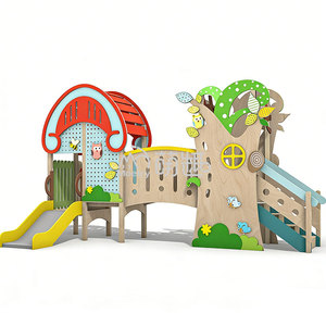 Parco Giochi Montessori per Bambini a Tema Scoiattolo della Foresta, Casetta in Legno Ecologica per Asilo Nido e Scuola dell'Infanzia - Product Image 3