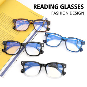 Custom Logo Oversized <strong>Reading</strong> <strong>Glasses</strong> Square Gafas De Lectura Anti Blue Light Blocking <strong>Reading</strong> <strong>Glasses</strong> for Man and Women - Product Image 3