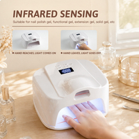 Lampu Kuku LED UV Dual Zone Sensor Pengering Cepat Langsung dari Pabrik, Profesional untuk Salon dan Rumah dengan 4 Pengaturan Timer Harga Terjangkau