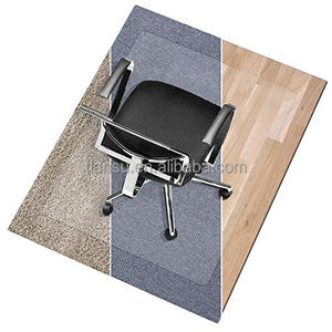 Polycarbonate rond/chaise carrée/table/tapis de ventilateur dans clair/givré - Product Image 3