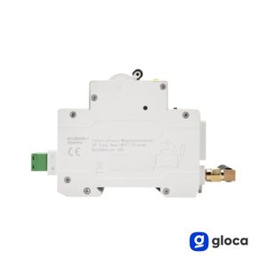เบรกเกอร์วงจรไฟฟ้าอัจฉริยะ Gloca แบบ 2 ขั้ว 16 แอมป์ 250 โวลต์ ควบคุมผ่านแอป Tuya ปลั๊กอเนกประสงค์ ดีไซน์พลาสติก - Product Image 5