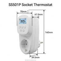 Prise de thermostat programmable WIFI avec capteur externe pour le contrôle intelligent du chauffage domestique