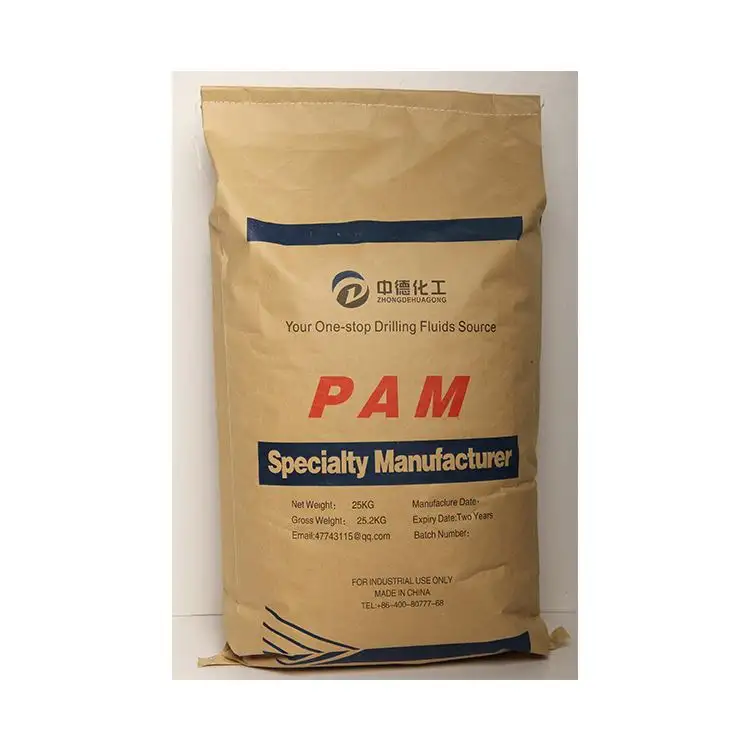 오일 잘 유체 첨가제 폴리머 드릴링 진흙 화학 부분적으로 가수 분해 음이온 Polyacrylamide Pam