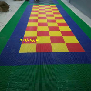 Removable 40x40cm Interlocking <b>Plastic</b> Floor Tile PVC <b>Flooring</b> - Product Image 6