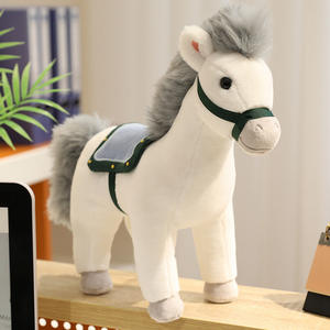 Boneka Kuda Mewah Super Lembut Bersulam Realistis untuk Putri 14 Tahun, Penghilang Stres, Ornamen, Acara Zodiak, PP - Product Image 2