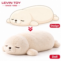 Peluche personnalisée en forme de phoque, jouet en peluche doux, coussin animal en peluche, fabrication sur mesure pour enfants, cadeau