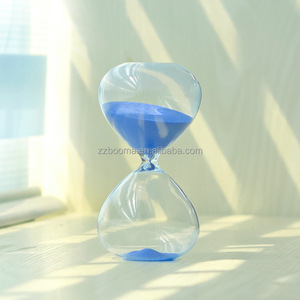 Reloj de arena de cristal de nuevo estilo 1 2 3 5 <span class=keywords><strong>10</strong></span> minutos reloj de arena de cristal con temporizador de arena de colores claros - Product Image 5