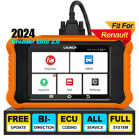 LAUNCH X431 Elite 2.0 Herramienta de Diagnóstico Completo para Automóviles, Escáner OBD OBD2, Prueba Activa, Codificación ECU, Actualización de Software Gratuita
