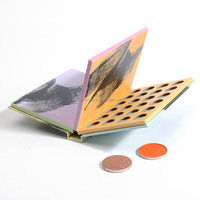 Palette de maquillage personnalisée, écologique et élégante, avec finition mate, éponge et design de marque fantaisie, pour fards à paupières cosmétiques, usage personnel