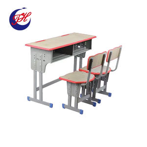 Conjuntos de Escritorio y Silla Ajustables Personalizables de Buena Calidad, Escritorios y Sillas Escolares, Silla y Mesa Dobles para Estudiantes - Product Image 1