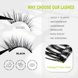3-10 Day Long Lasting Pre-glued Half Lashes 100% Handmade Wispy Manga Press on Lash Custom Size Curl <strong>Magnetic</strong> Box <strong>UK</strong> Europe OEM - Product Image 2