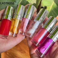 Choisissez votre propre tube d'huile à lèvres 48 saveurs fruitées, huile à lèvres changeante de couleur, marque privée, saveur fruitée végétalienne, maquillage hydratant, soin des lèvres