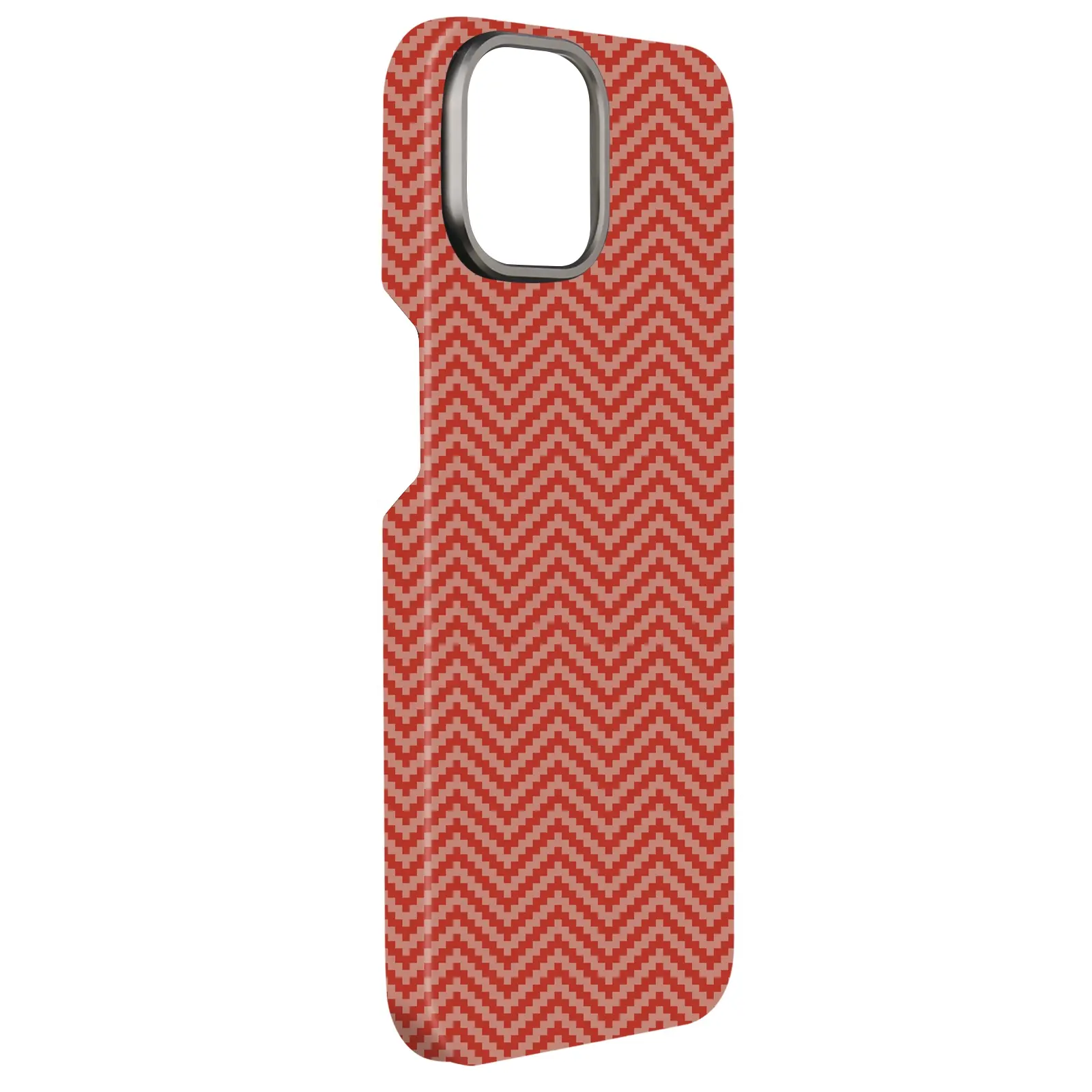 Casing ponsel matte hitam merah asli, casing telepon seluler serat aramid untuk iPhone 13 14 15 pro