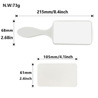 AWESOMESUB Vente en gros Peigne de sublimation en plastique, peigne de massage, plaque vierge pour transfert thermique, impression DIY