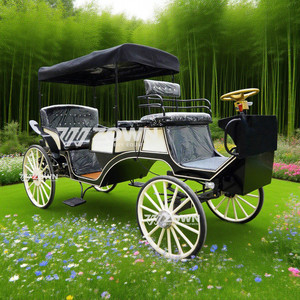Charrette électrique personnalisable sans chevaux, aspect rétro royal, pour attraction touristique, parc à thème, projet de tourisme - Product Image 6
