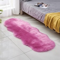 Décoration intérieure, tapis en peluche solide multifonctionnel populaire, tapis antidérapant, tapis moelleux en fausse fourrure de mouton