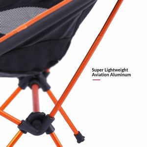 Chaise pliante de camping en alliage d'aluminium avec dossier, mobilier d'extérieur, chaise de pêche, design éolien pour loisirs et détente - Product Image 4