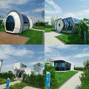 Precio al por mayor de alta calidad de cabina prefabricada Modular Tiny House Casas prefabricadas para turismo Resort Hotel - Product Image 6