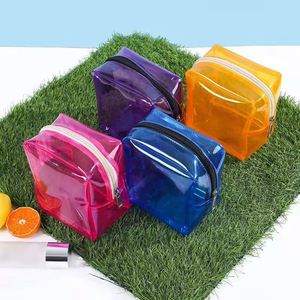 Small Transparent Cosmetic Bag PVC Women Zipper Clear <b>Makeup</b> Bags Beauty <b>Case</b> Travel Organizer Storage Wash Bag - Product Image 2