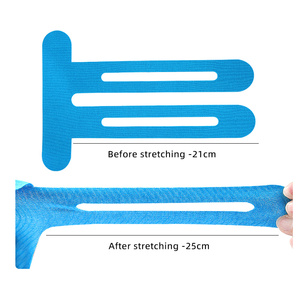 Bande de kinésiologie en coton prédécoupée de qualité supérieure, une seule pièce, pour soutien rotulien, compression élastique, respirante, pour sport et muscles (<span class=keywords><strong>KT</strong></span> <span class=keywords><strong>Tape</strong></span>) - Product Image 3