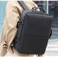 Fuliya personalizado escalable gran capacidad USB mochila extensible al aire libre deporte viaje negocios portátil impermeable hombres mochila