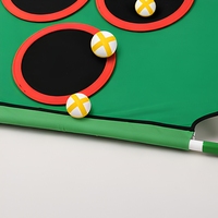 Ensemble de jeu de mini-golf portable avec cibles en métal et plastique, jeu d'entraînement de golf et de pong pour l'intérieur et l'extérieur, idéal pour les fêtes de famille et les jardins.