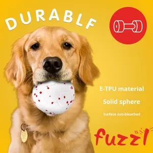 KINYU <span class=keywords><strong>Dog</strong></span> <span class=keywords><strong>Toy</strong></span> <span class=keywords><strong>Ball</strong></span> 2025 Nova Pipoca ETPU Eco-friendly Exercício Brinquedo Interativo para Cães Moderno Clássico Design Ansiedade Alívio - Product Image 4