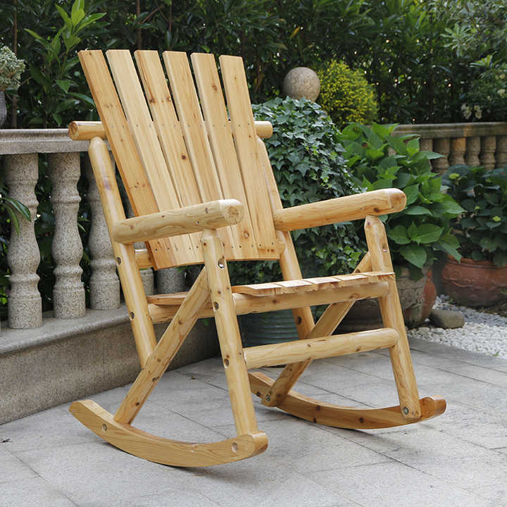 ロッキングチェア①　木製 木製ロッキングチェア リクライニングチェア 1Pソファ 唐木 彫刻