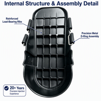 Service de moulage par injection plastique sur mesure, coque de botte de marche médicale OEM haute précision pour dispositifs de réadaptation orthopédique