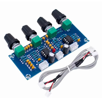 XH-M164 NE5532 Stereo preamplifikatör öncesi ton kurulu ses 4 kanal amplifikatör modülü 4CH kontrol devresi telefon Preamp