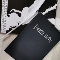 Ensemble de carnet d'animation créatif avec stylo plume et collier, coffret cadeau trois pièces, couverture en PU
