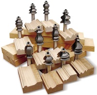 1/2 pouces ou 12mm tige ronde en carbure solide main courante routeur peu armoire porte haut ligne Cutter dentelle couteau outils de travail du bois
