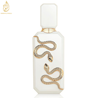 Série d'Eau de Parfum Motif Serpent Noir Blanc Rouge, Parfum Arabe de Luxe Longue Durée Unisexe Flacon Octogonal Cadeau