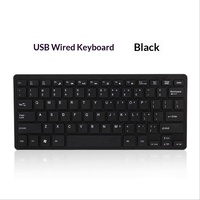 Keyboard USB Berkabel Metalik 78-Tombol Matte Backlit Model Cokelat untuk Laptop, Mendukung Dropshipping