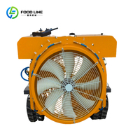 Pulvérisateur dorsal motorisé Orchard à télécommande, robot autopropulsé à chenilles avec assistance pneumatique automatique et chargeur rapide