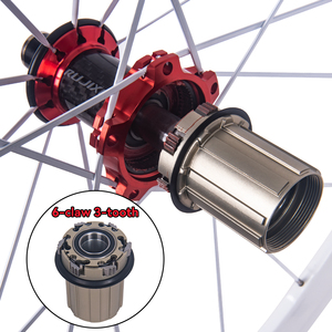 Juego de ruedas RUJIXU 700C Superficie lacada blanca 50mm V/C Freno de disco Juego de ruedas de aluminio - Product Image 3