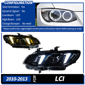 Faros Delanteros de Alta Calidad Tipo Ojo de Serpiente para BMW Serie 3 M3 E92 E93 LCI 2010-2013, 6000K, Cambio de Color Amarillo a Blanco, 36W, Diseño Modificado Más Reciente - Product Image 2