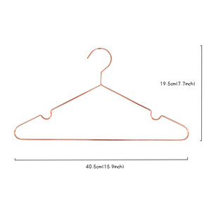 Cintre en Offre Spéciale <span class=keywords><strong>Cintres</strong></span> en métal Cintre en fil métallique or rose en métal personnalisé - Product Image 1