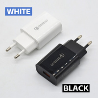 Chargeur mural écologique PD 18W QC3.0 Type-C avec prise US EU, charge rapide, protection OTP pour téléphone portable