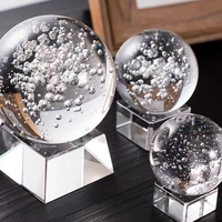 Boîte cadeau avec boule de cristal, cadeau personnalisé pour les fêtes