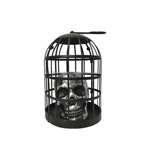 Decoración de Halloween para Patio Exterior, Jaula Colgante con Calaveras - Product Image 1