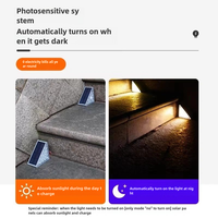 Lampes d'escalier solaires à LED avec détecteur de mouvement Éclairage de pont extérieur du crépuscule à l'aube