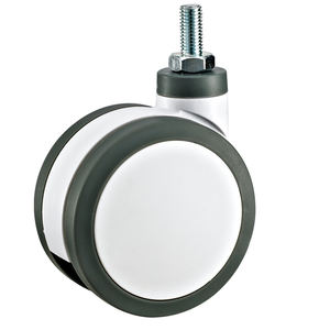3 Zoll/4 Zoll/5 Zoll Gewindes tiel Kunststoff PU Medical <span class=keywords><strong>Twin</strong></span> <span class=keywords><strong>Caster</strong></span> Typ a. - Product Image 5