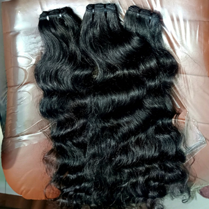 Cabello Humano Virgen Indio 100% Original Remy, Ondulado Profundo, Doble Trama a Máquina, Venta al Por Mayor, Jerry Curl, Ondulado Natural - Product Image 1